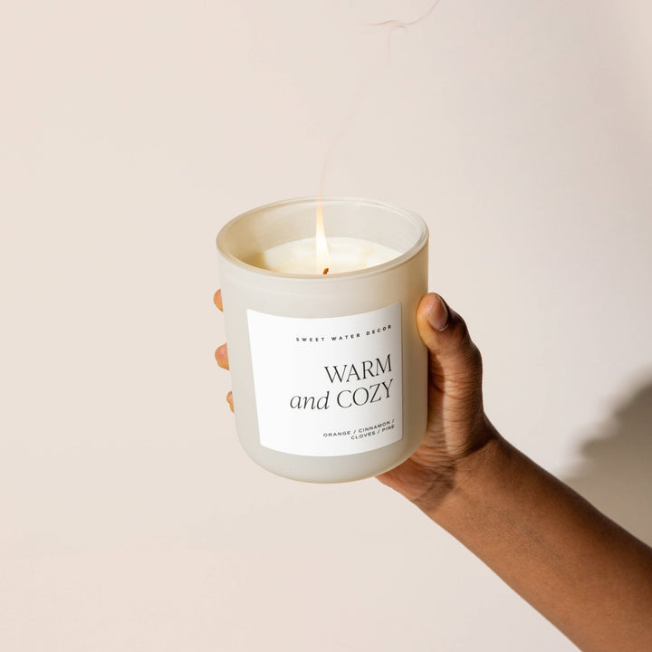 Warm & Cozy Soy Candle - Merry PigletsSweet Water Decor