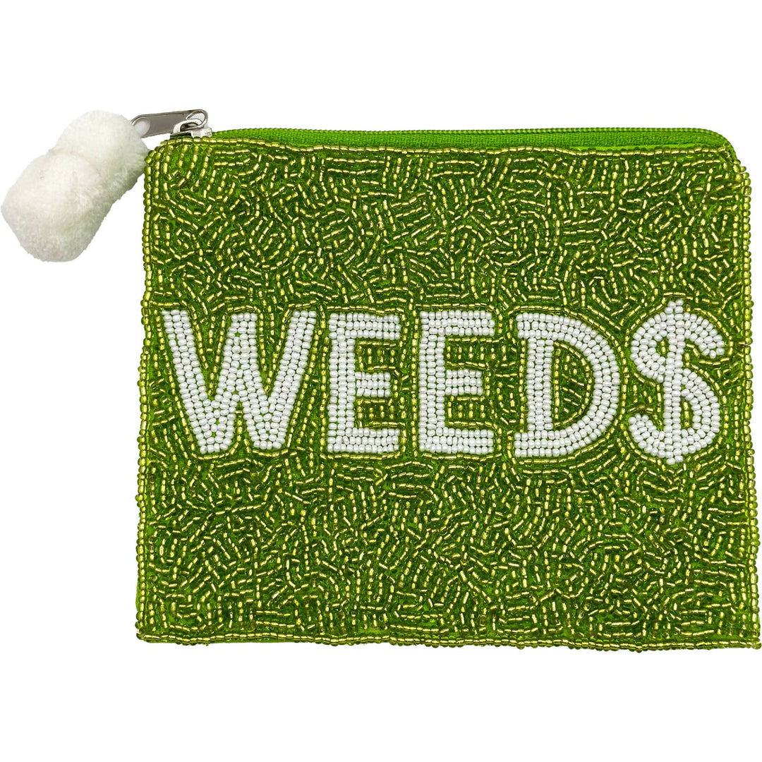 Weed$ Beaded Coin Purse - Merry PigletsPizzazz, Inc.