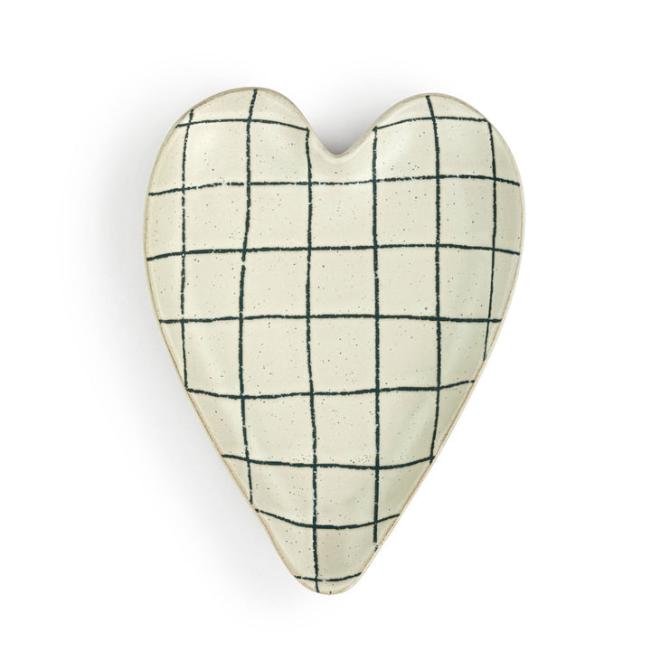 White + Blue Heart Spoon Rest - Merry PigletsDEMDACO