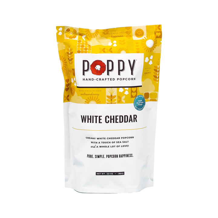White Cheddar Poppy Popcorn - Merry PigletsPoppy Hand - Crafted Popcorn