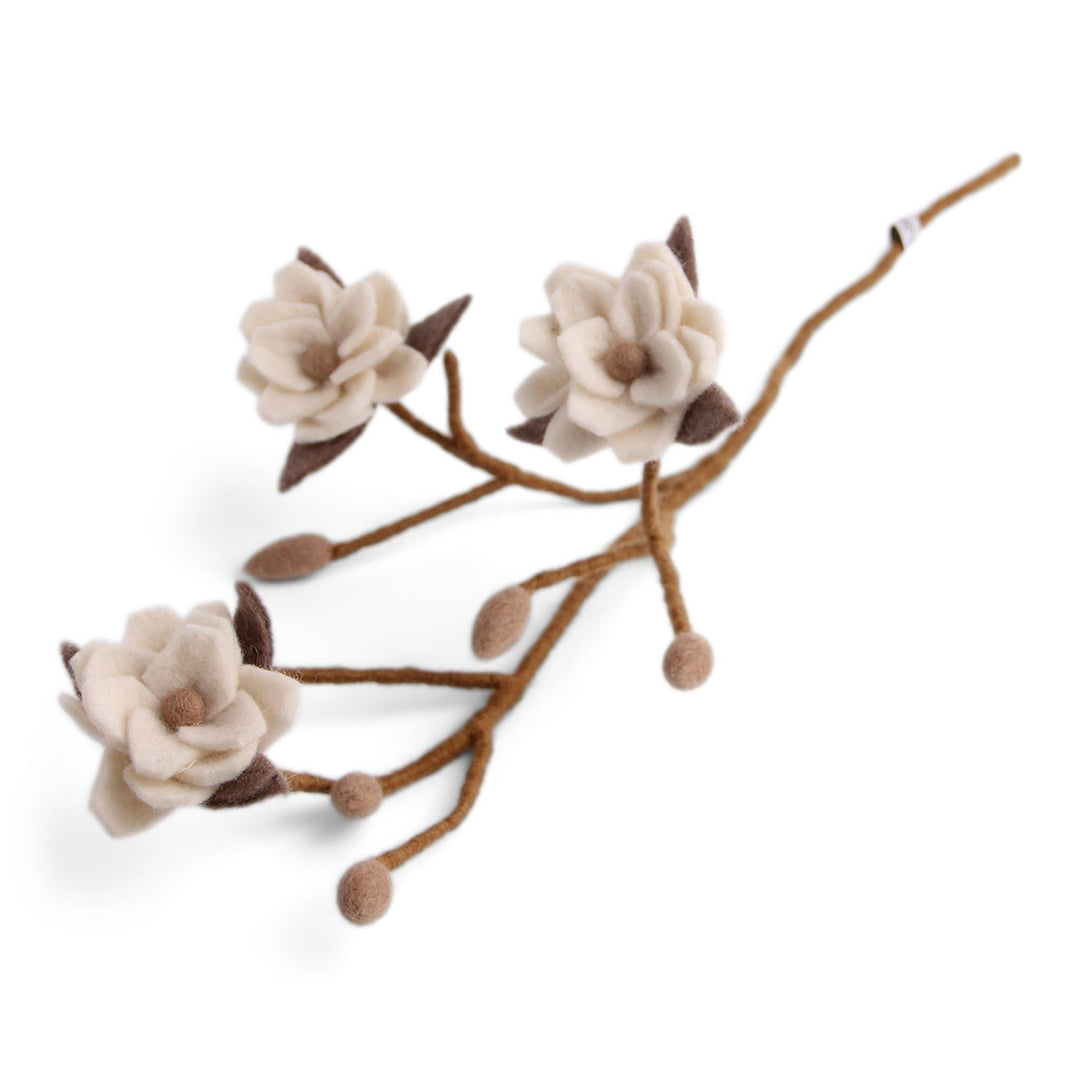 White Magnolia Branch - Merry PigletsGry and Sif