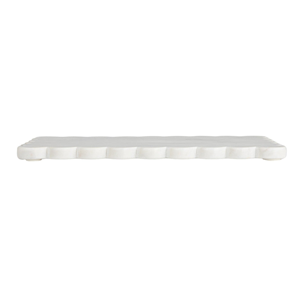 White Marble Cheese Board - Merry PigletsCreative Co - Op