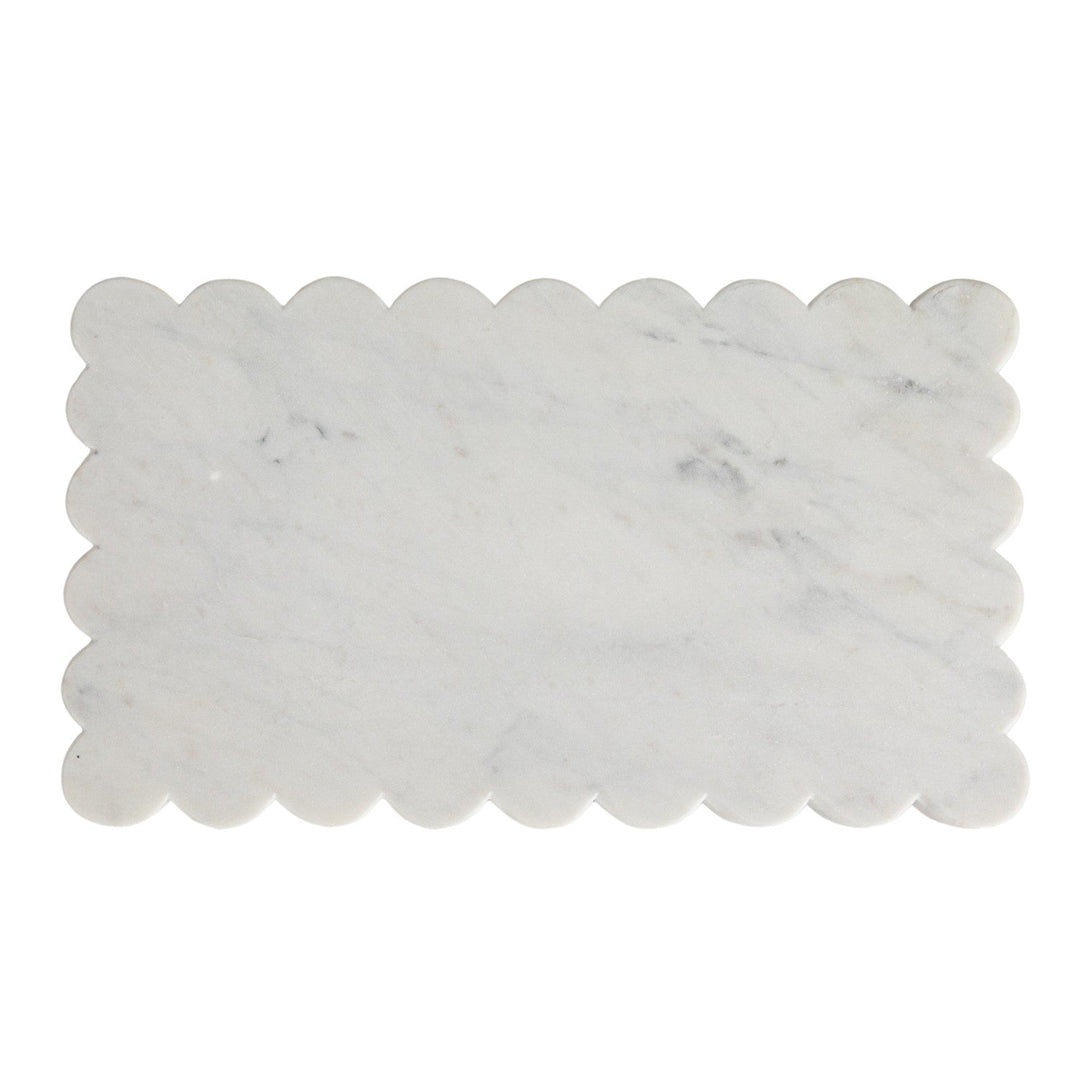 White Marble Cheese Board - Merry PigletsCreative Co - Op