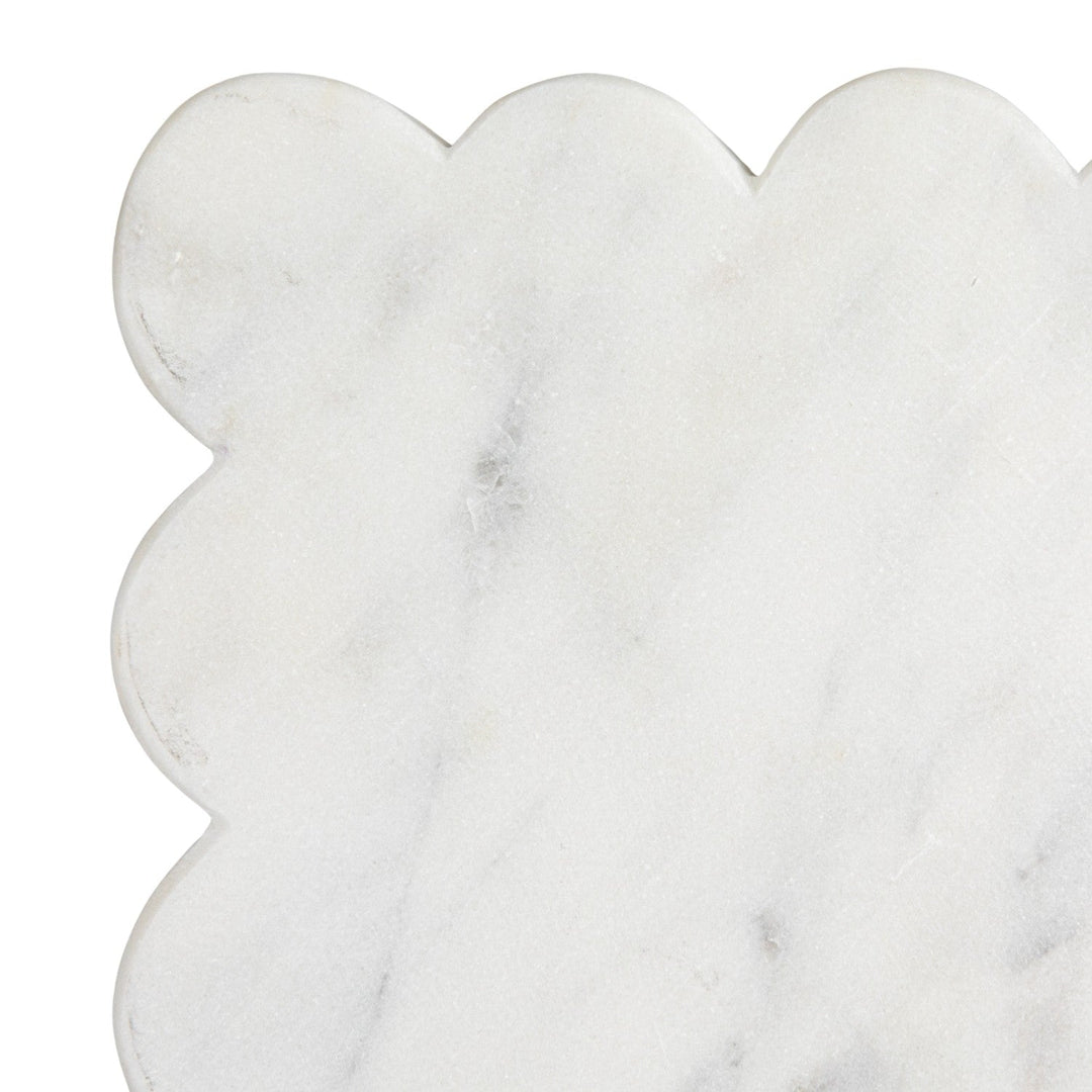 White Marble Cheese Board - Merry PigletsCreative Co - Op
