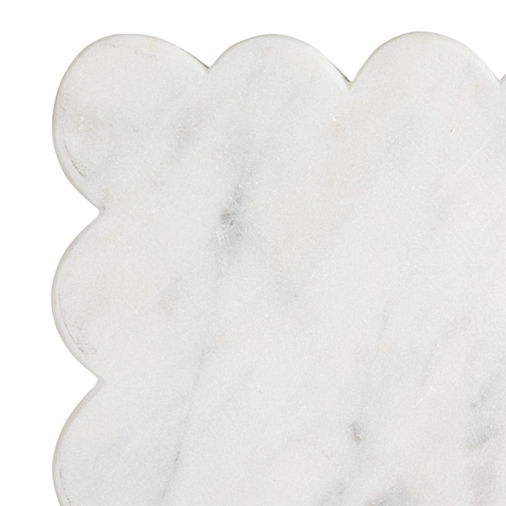 White Marble Cheese Board - Merry PigletsCreative Co - Op