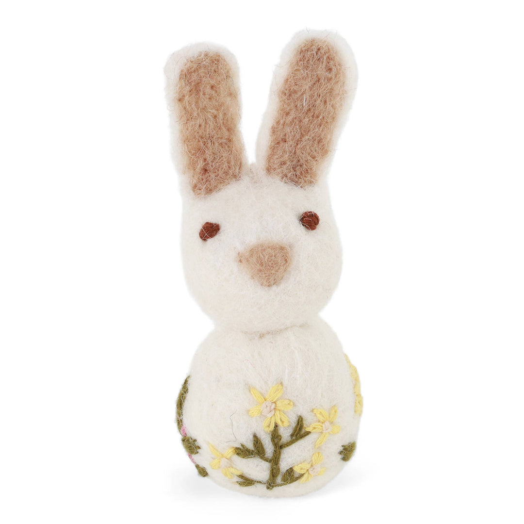 White Wool Bunny Ornament - Merry PigletsGry and Sif
