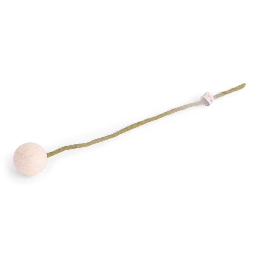 White Wool Pom Flower Large - Merry PigletsGry and Sif