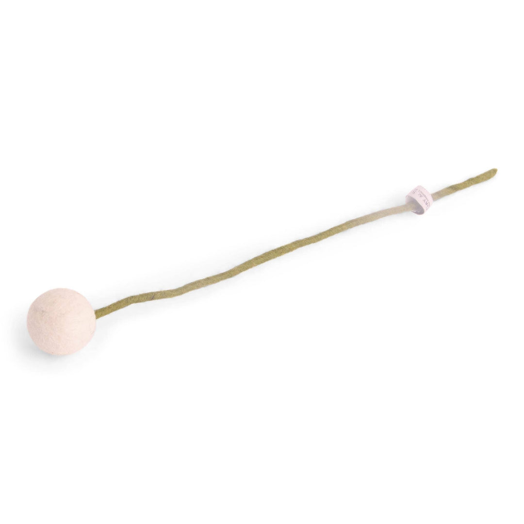 White Wool Pom Flower Large - Merry PigletsGry and Sif