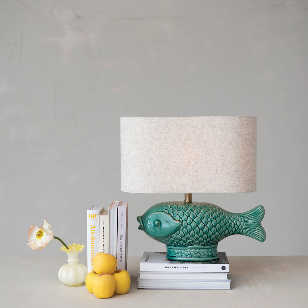 Yellow + White Ruffled Glass Vase