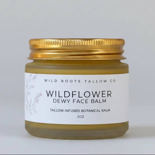 Wildflower Dewy Face Tallow Balm - Merry PigletsWild Roots Tallow Co.