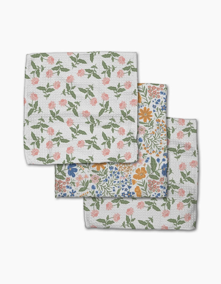 Wildflower Vine Blush Dishcloth Set - Merry PigletsGeometry