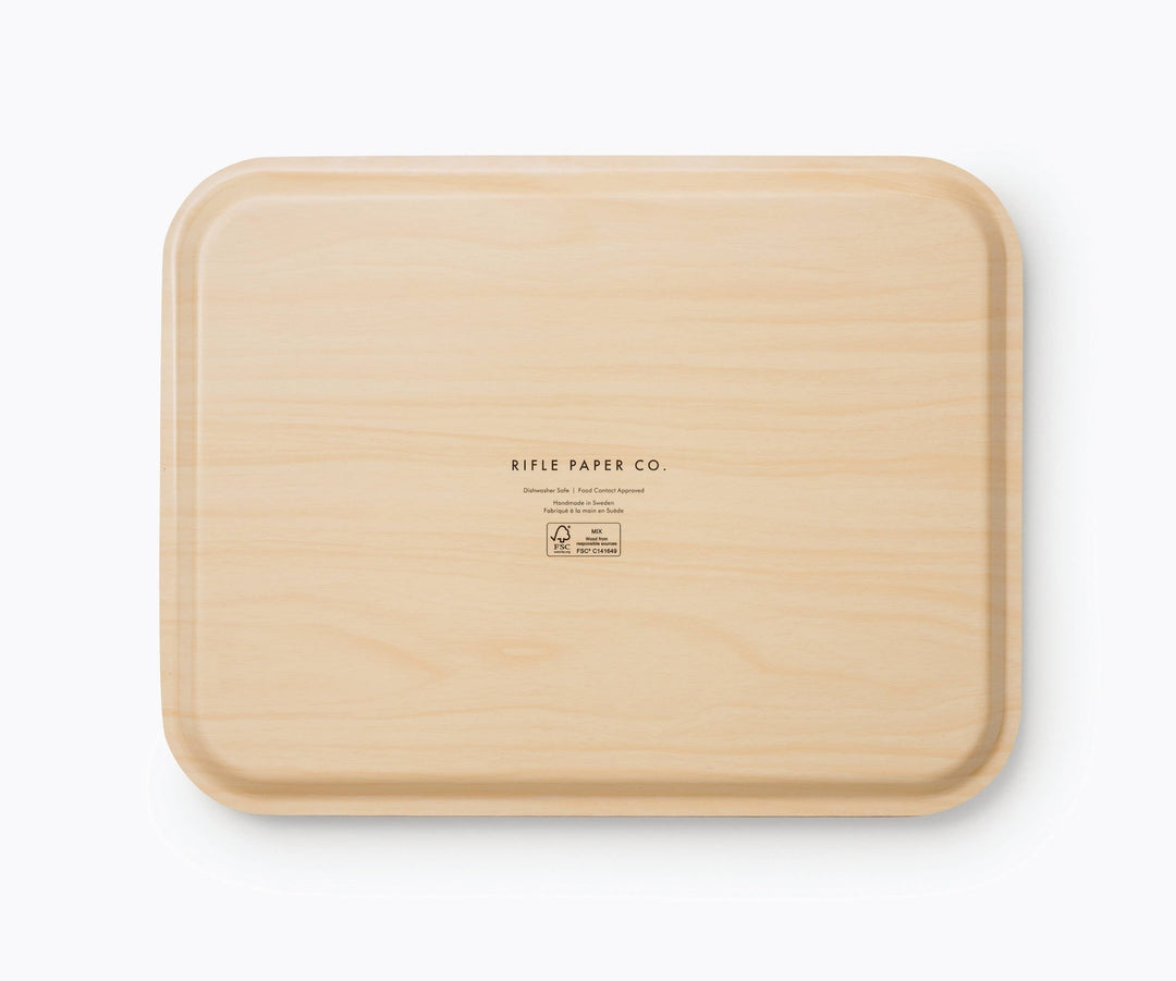 Wildwood Bent Ply Large Rectangle Tray - Merry PigletsRifle Paper Co.