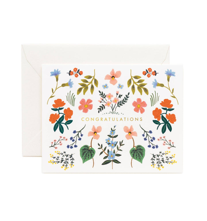 Wildwood Congrats Greeting Card - Merry PigletsRifle Paper Co.