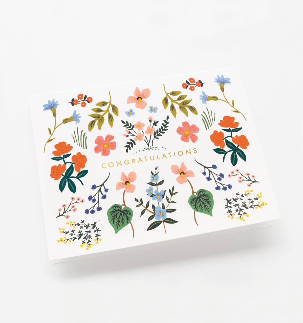 Wildwood Congrats Greeting Card - Merry PigletsRifle Paper Co.
