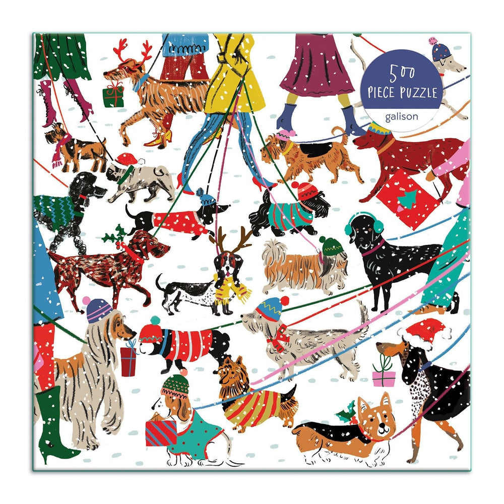 Winter Dogs 500 Piece Puzzle - Merry PigletsChronicle Books