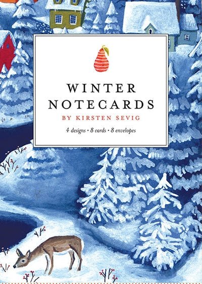 Winter Notecards - Merry PigletsSkandisk
