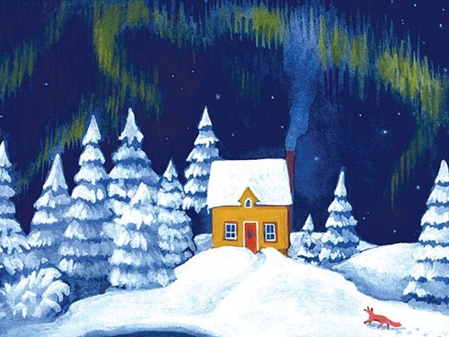 Winter Notecards - Merry PigletsSkandisk