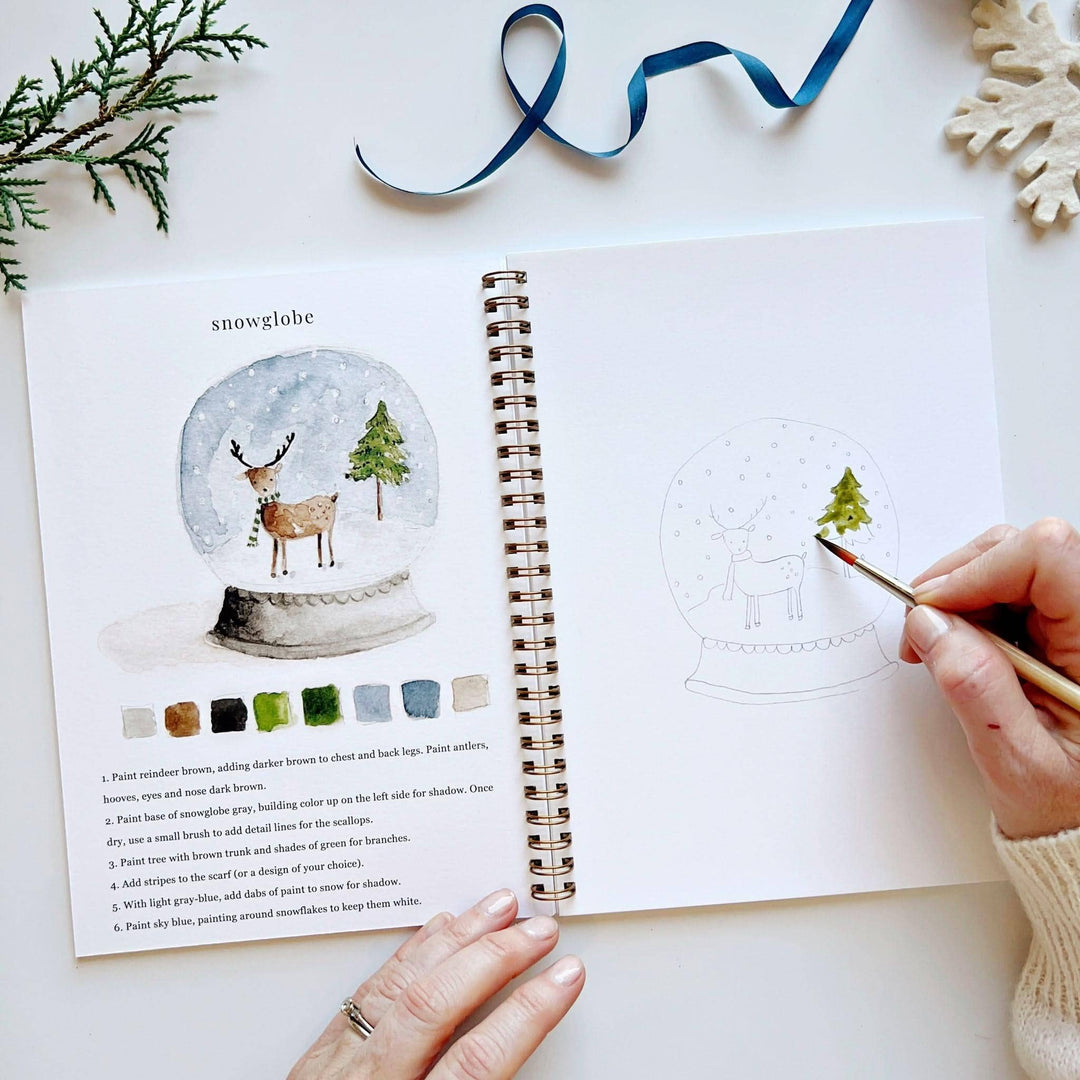 Winter Watercolor Workbook - Merry Pigletsemily lex studio