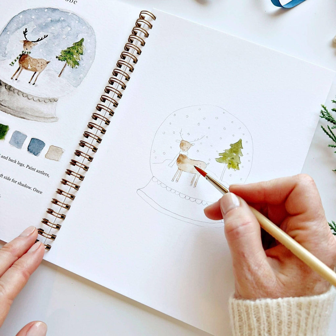 Winter Watercolor Workbook - Merry Pigletsemily lex studio
