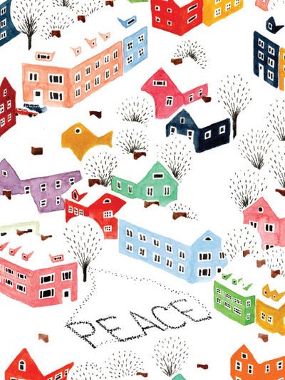 Winter Wishes Notecards - Merry PigletsSkandisk