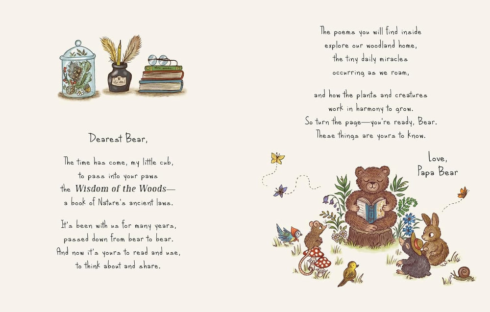 Wisdom of the Woods: 40 Nature Poems Passed Down from Bear to Bear - Merry PigletsAbrams Books