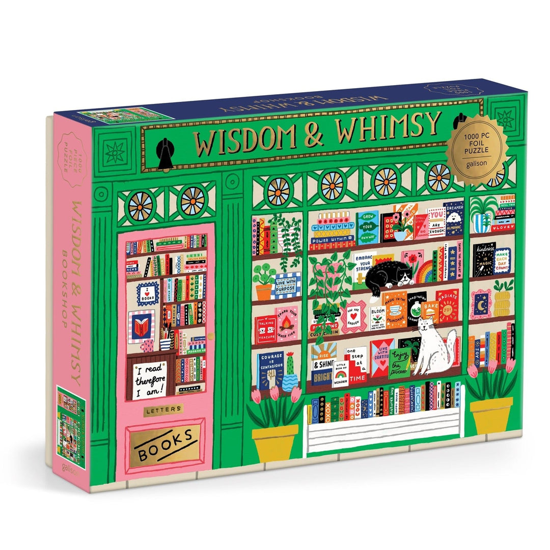 Wisdom & Whimsy Bookshop 1000 Piece Puzzle - Merry PigletsGalison
