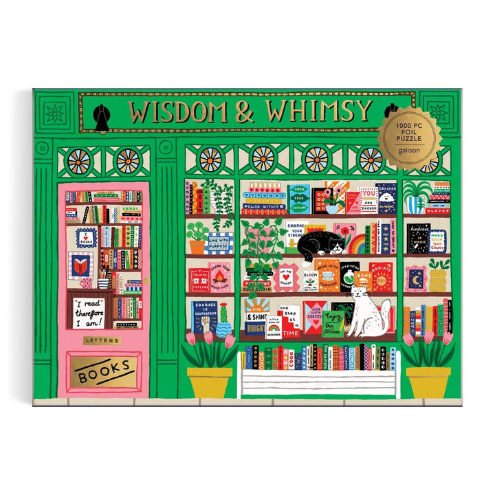 Wisdom & Whimsy Bookshop 1000 Piece Puzzle - Merry PigletsGalison