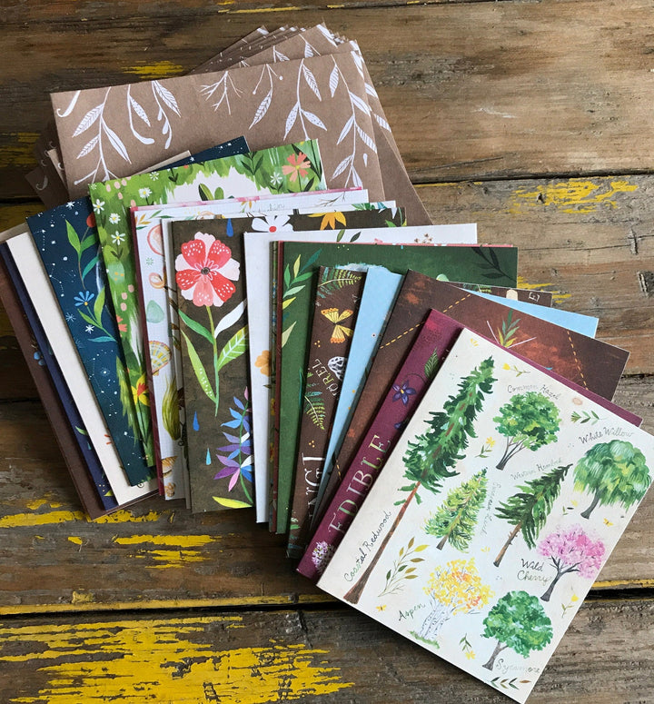 With Love, Adventure, and Wildflowers Notecards - Merry PigletsChronicle Books