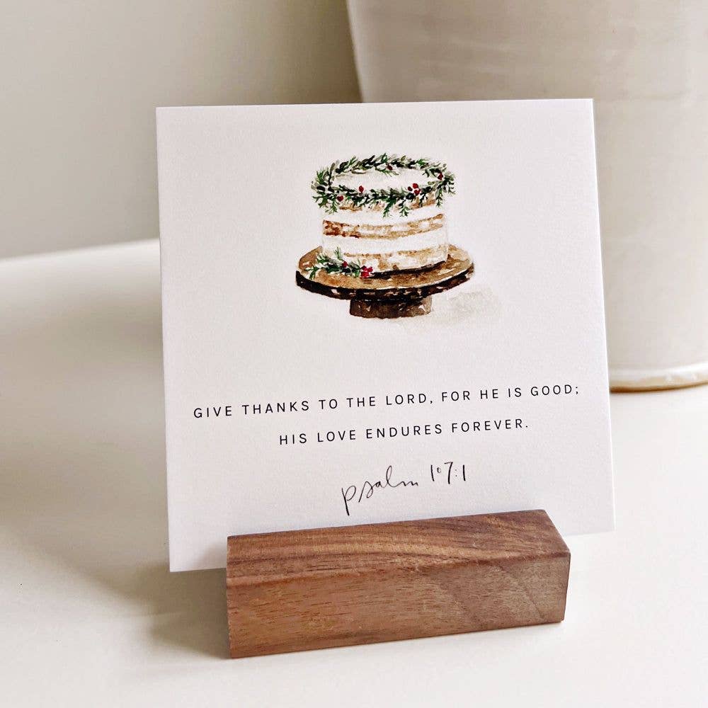 Wood Card Holder - Merry Pigletsemily lex studio