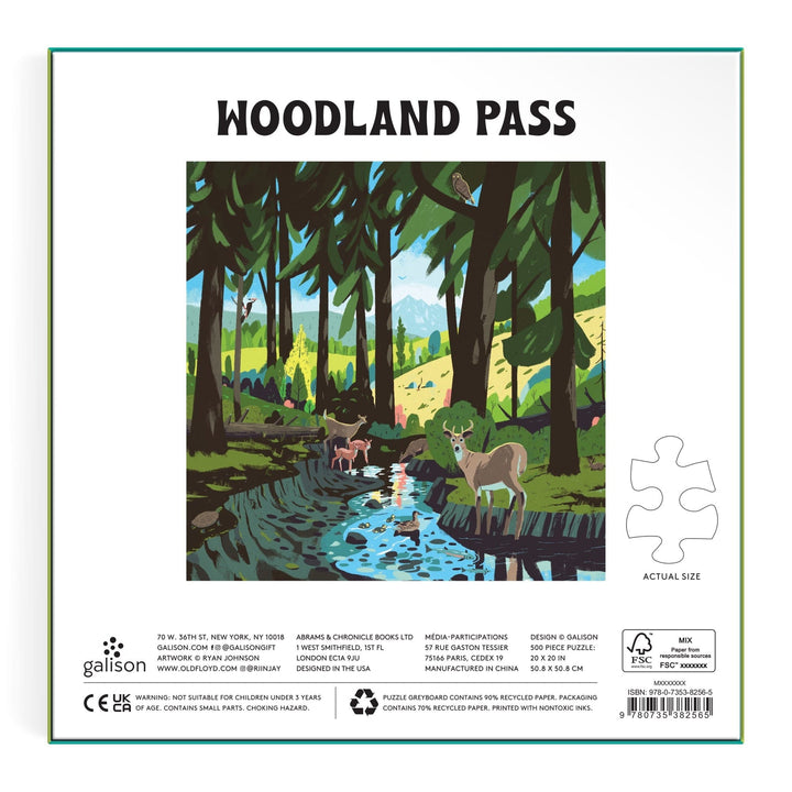 Woodland Pass 500 Piece Puzzle - Merry PigletsGalison