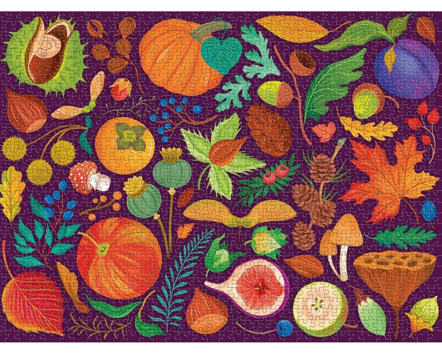 World of Fall Flora 1000 Piece Puzzle - Merry PigletsGalison