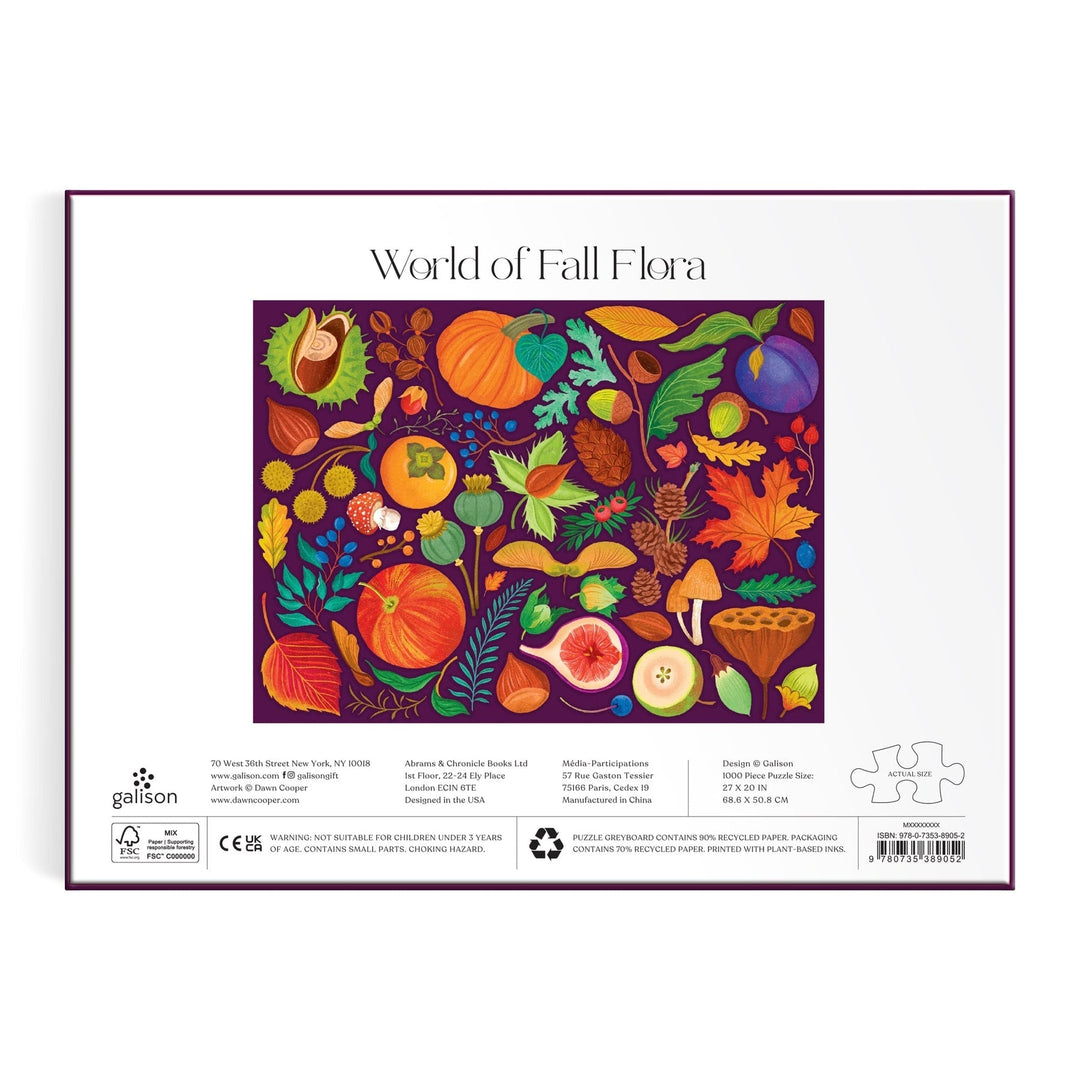 World of Fall Flora 1000 Piece Puzzle - Merry PigletsGalison