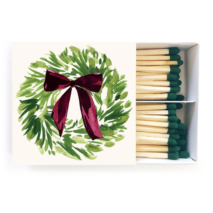 Wreath Holiday Matches - Merry PigletsAbigail Jayne Design