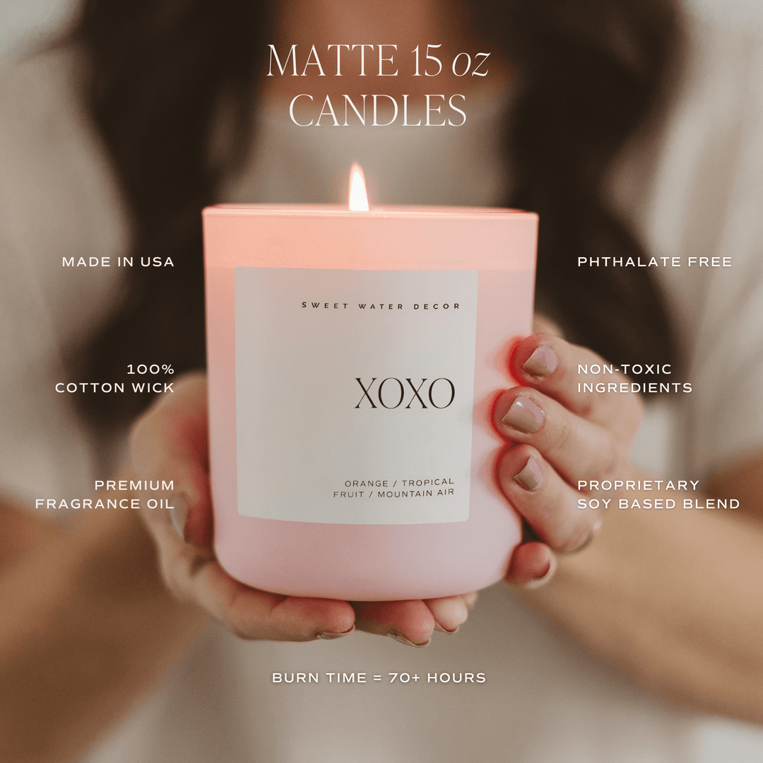 XOXO Pink Candle - Merry PigletsSweet Water Decor