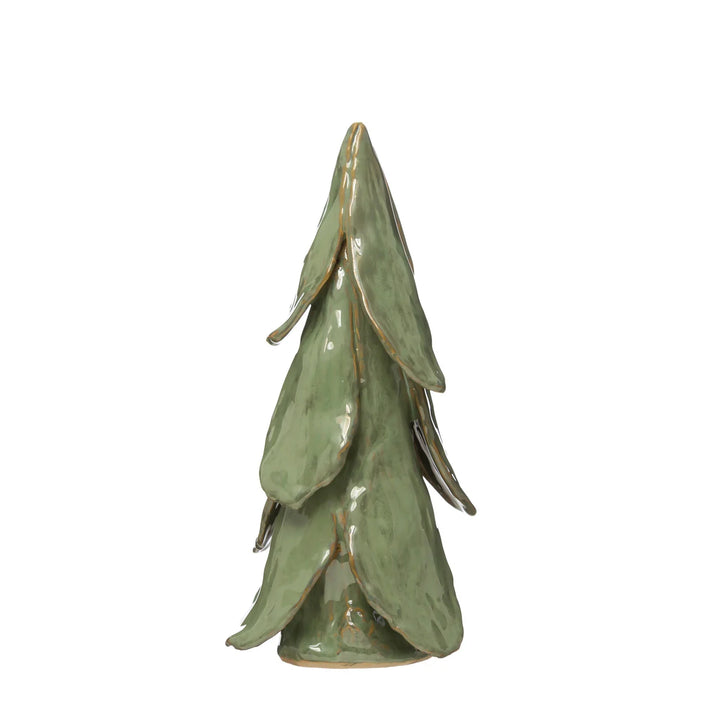 Handmade Stoneware Tree 11" - Merry Piglets