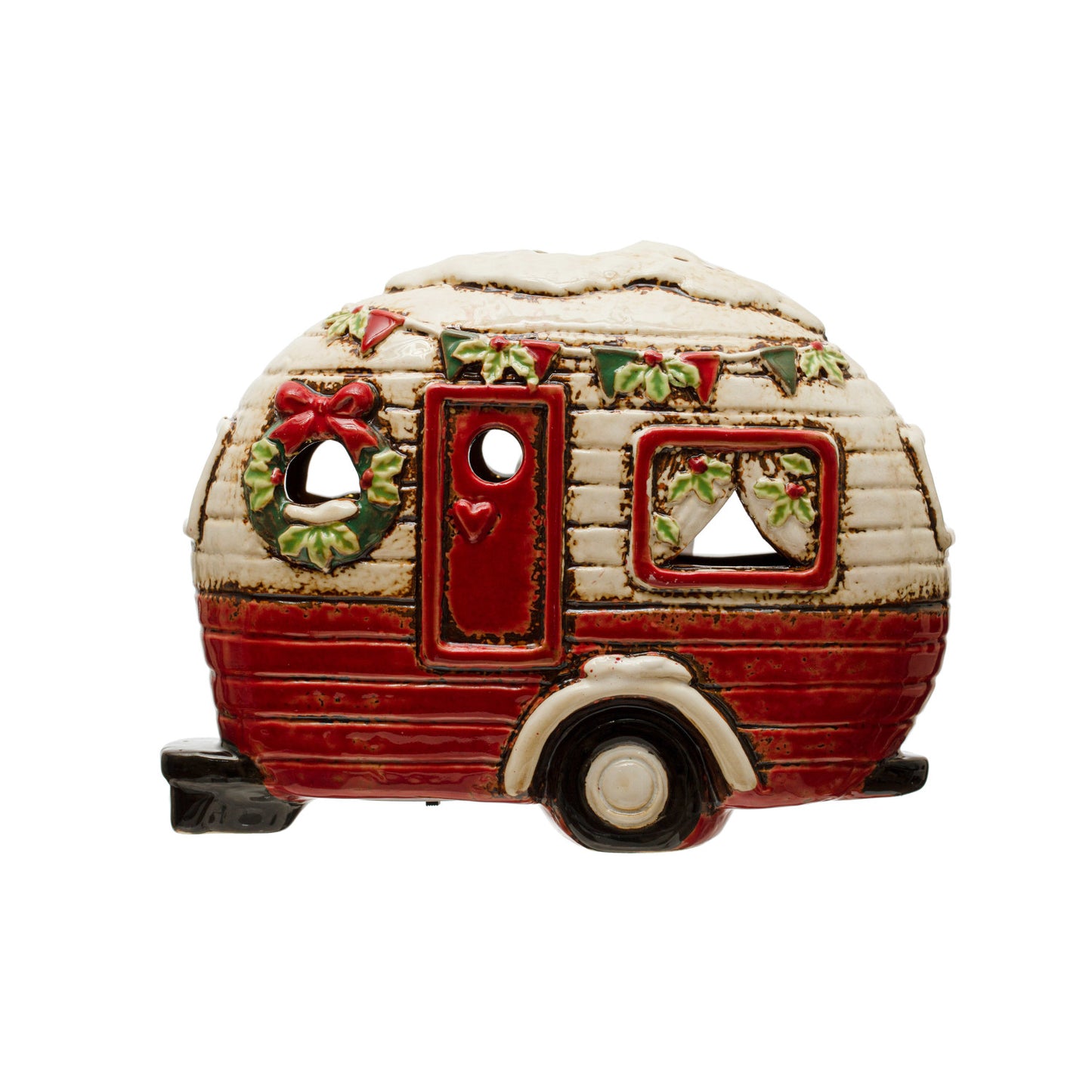 Hand Painted Stoneware Camper