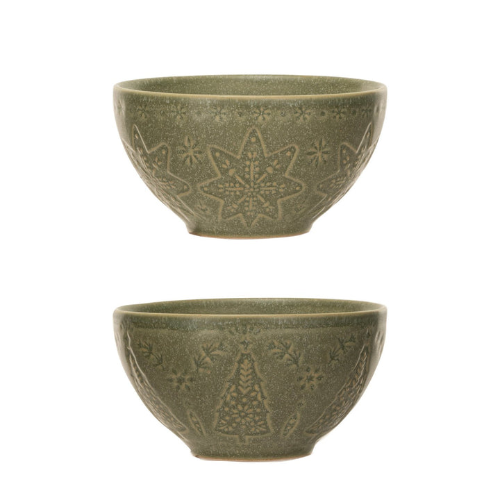 Green Stoneware Bowl