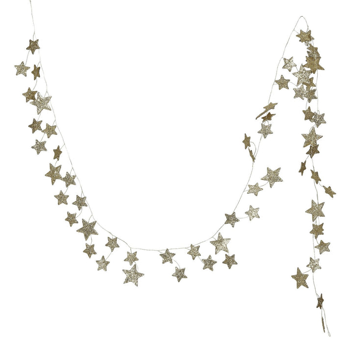 Glitter Paper Star Garland