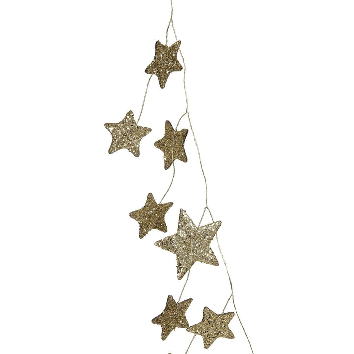 Glitter Paper Star Garland