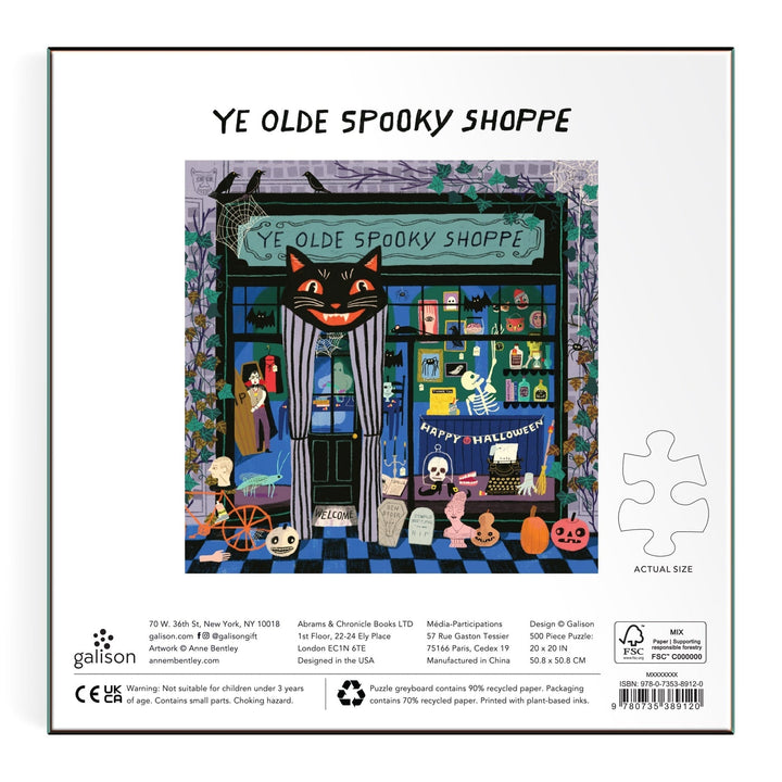 Ye Olde Spooky Shoppe 500 Piece Puzzle - Merry PigletsGalison