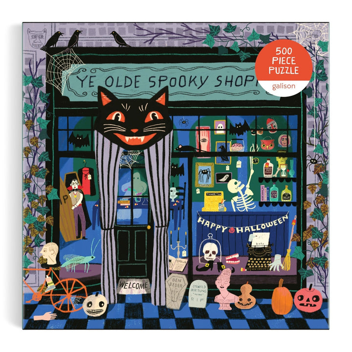 Ye Olde Spooky Shoppe 500 Piece Puzzle - Merry PigletsGalison