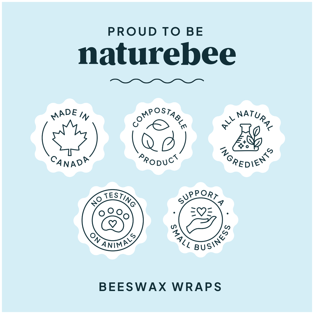 Yellow Beeswax Wrap Variety Set - Merry PigletsNATURE BEE