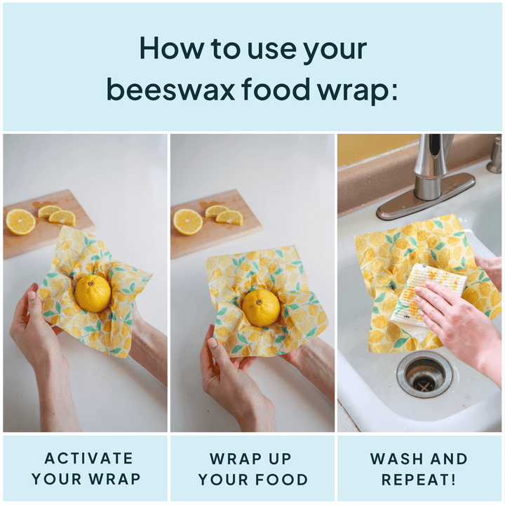 Yellow Beeswax Wrap Variety Set - Merry PigletsNATURE BEE