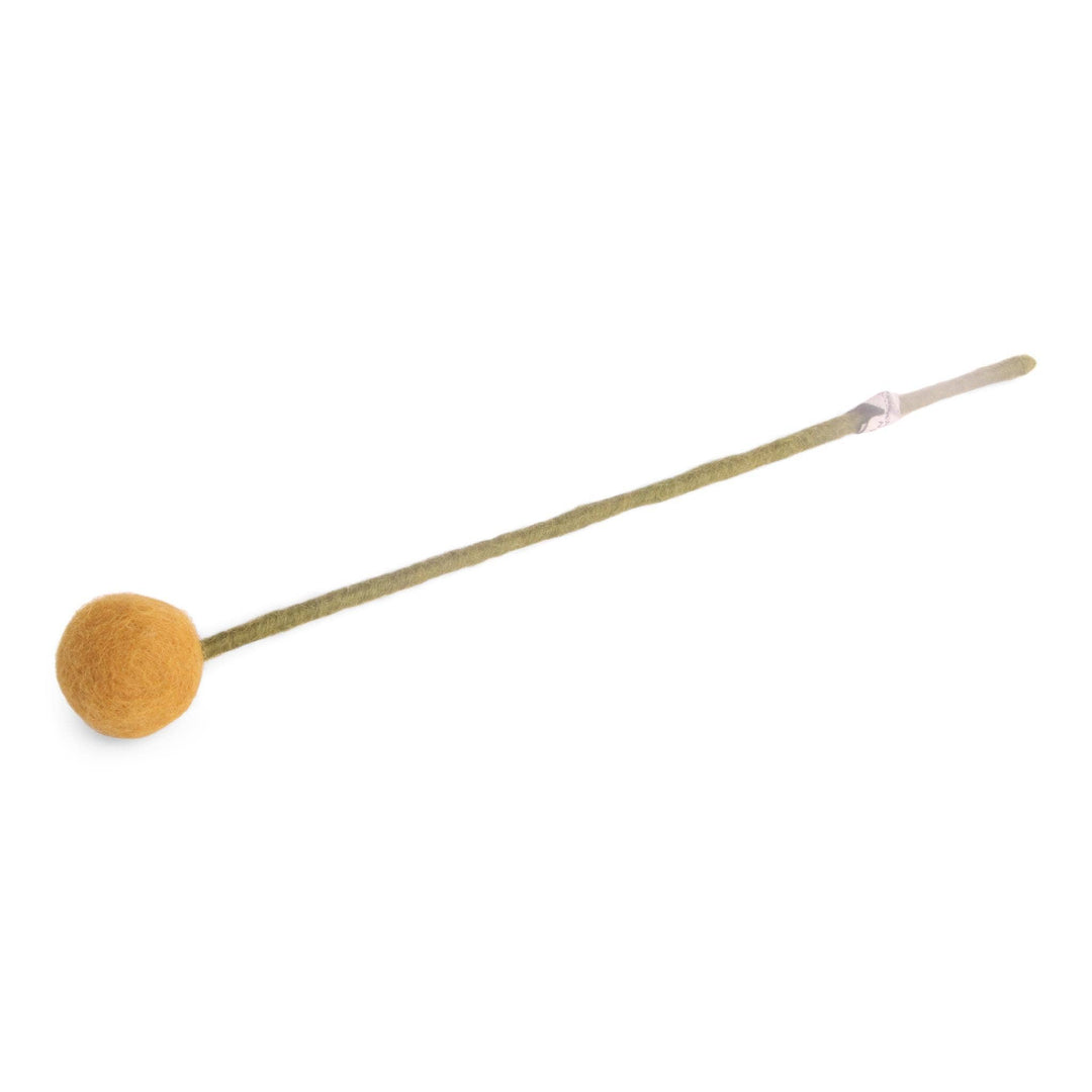 Yellow Wool Pom Flower Large - Merry PigletsGry and Sif