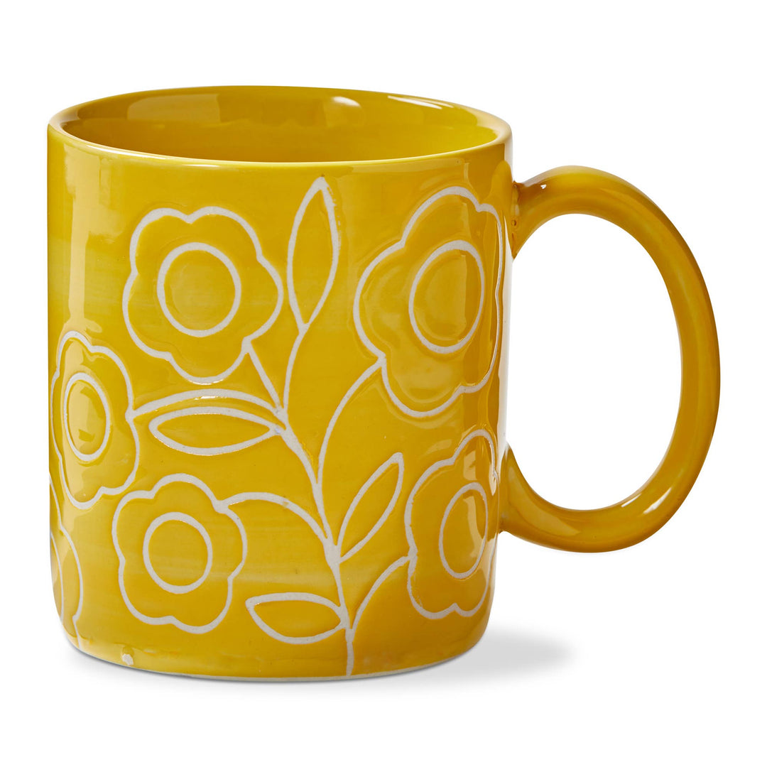 Yellow Zoey Flower Mug - Merry Pigletstag