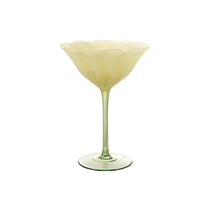 Flower Stemmed Coupe Glass