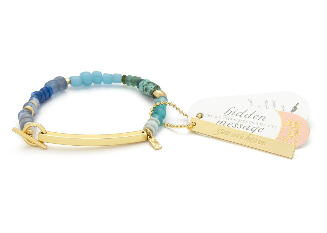 You are Brave Hidden Message Bracelet - Merry PigletsScout Curated Wears