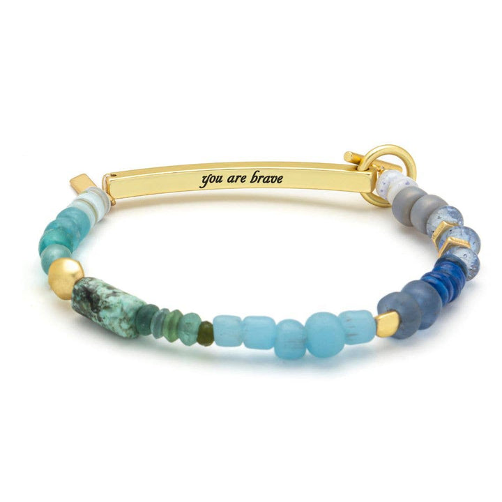 You are Brave Hidden Message Bracelet - Merry PigletsScout Curated Wears
