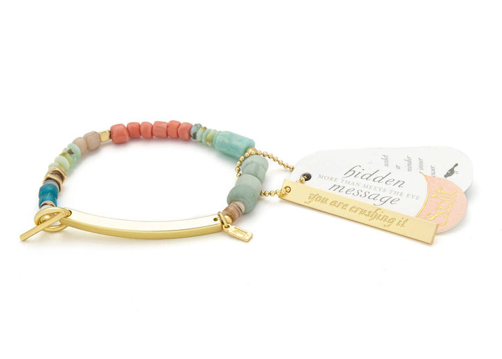 You are Crushing It Hidden Message Bracelet - Merry PigletsScout Curated Wears