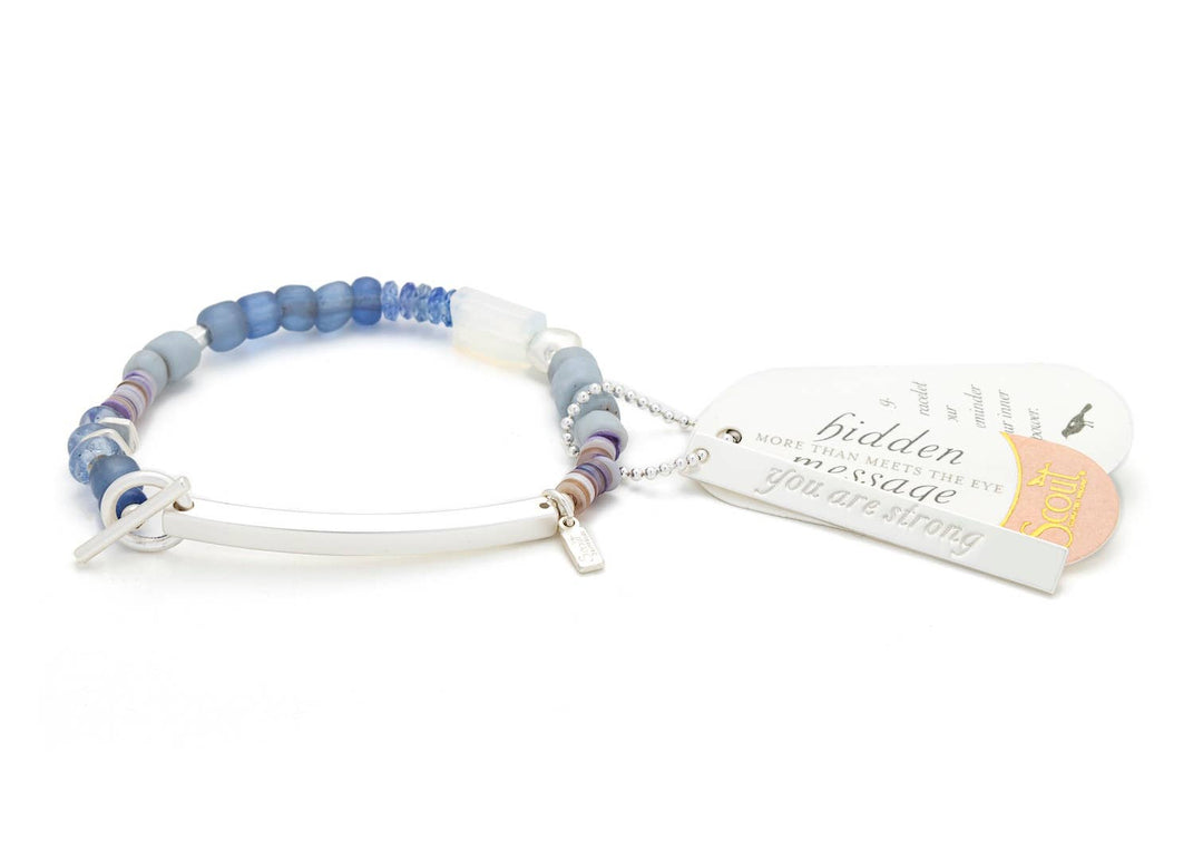 You are Strong Hidden Message Bracelet - Merry PigletsScout Curated Wears